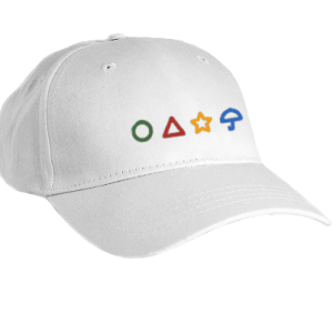 White Cap Survival Pattern Squid Game