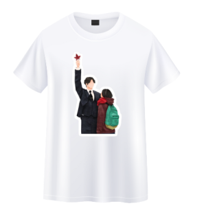 White T-shirt  Maple Leaf Goblin