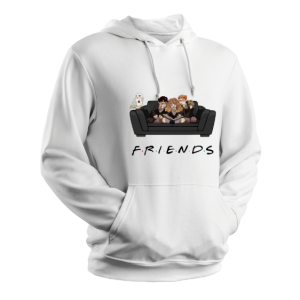 HARRY POTTER X FRIENDS INSPIRED -White Hoodie