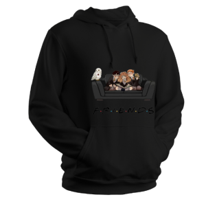 HARRY POTTER X FRIENDS INSPIRED -Black Hoodie