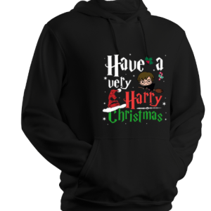 HARRY POTTER INSPIRED HAVE A VERY HARRY XMAS CHRISTMAS -Black Hoodie