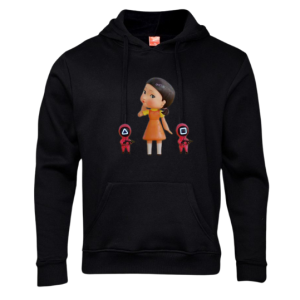 Mini Guard and Robot Dolly Squid Game-Black Hoodie