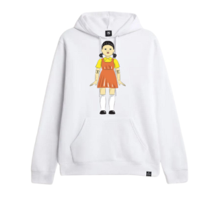 Squid game Robot Doll-White Hoodie
