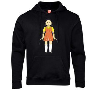 Squid game Robot Doll-Black Hoodie