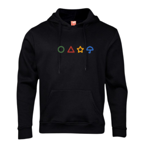 Survival Pattern Squid Game-Black Hoodie